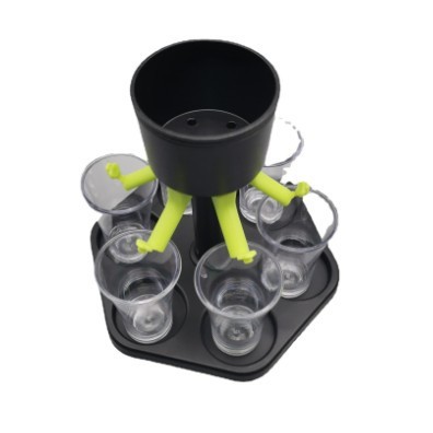 Divizor Hexagonal de vin, Flippy, 6 Pahare, Set Complet cu Ambalaj si Cutie foto