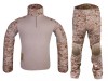Uniforma Militara Airsoft Emerson Gear Combat Gen2 BDU Digital Desert Marimea S RipStop + Cotiere Genunchiere