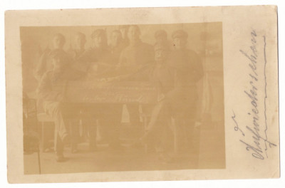 4719 - SIBIU, Military, Romania - old postcard, real PHOTO - used - 1917 foto