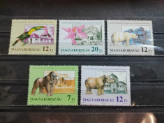 UNGARIA 1991-MNH-GRADINA ZOOLOGICA BUDAPESTA-SERIE foto