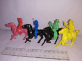Bnk jc Lido lot 4 figurine plastic cowboy calare (4)