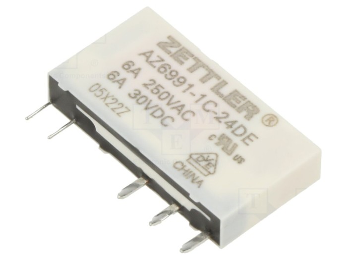 Releu electromagnetic SPDT 24VDC 8A PCB