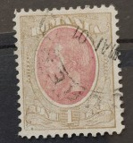 Romania 1900 - Carol l-Spic de grau,filigran stema,Lp.53i