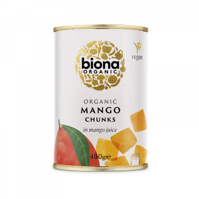 Mango bucati in suc de mango bio 400g Biona foto