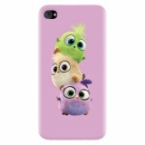 Husa silicon pentru Apple Iphone 4 / 4S, Baby Birds