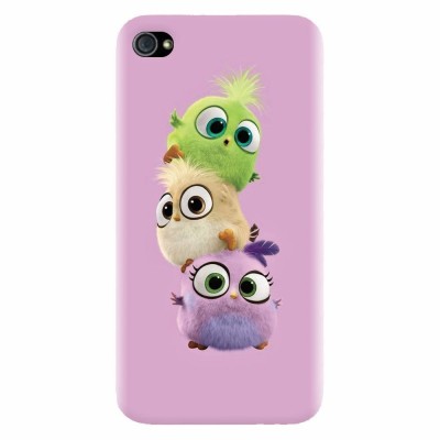 Husa silicon pentru Apple Iphone 4 / 4S, Baby Birds foto