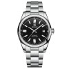 Ceas barbatesc de mana Benyar Mecanic Automatic Analog 10 ATM Argintiu Negru