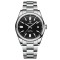 Ceas barbatesc de mana Benyar Mecanic Automatic Analog 10 ATM Argintiu Negru