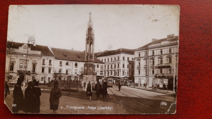 Timisoara 1943 Piata Libertatii C.P. necirc.