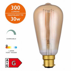 Sursa de iluminat (Pack of 5) LED Rustika Light Bulb (Lamp) B22 4W 300LM