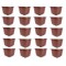 Set 20 capsule reutilizabile cafea compatibile cu Dolce Gusto, Plastic/Silicon, 52 x 35 mm, Maro