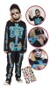 Costum de carnaval cu autocolante - Schelet infricosator, Rubies