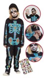 Costum de carnaval cu autocolante - Schelet infricosator, Rubies