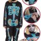 Costum de carnaval cu autocolante - Schelet infricosator