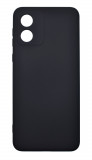 Husa de protectie din silicon pentru Motorola Moto E13, SoftTouch, interior microfibra, Negru, Oem