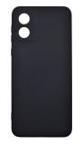 Husa de protectie din silicon pentru Motorola Moto E13, SoftTouch, interior microfibra, Negru