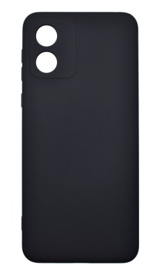 Husa de protectie din silicon pentru Motorola Moto E13, SoftTouch, interior microfibra, Negru foto