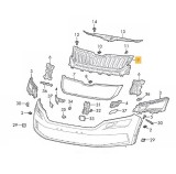 Grila masca radiator Skoda Kodiaq, 10.2016-, Fata, fara rama, negru satin, Aftermarket, Rapid