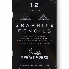 Printworks set de creioane într-o cutie Graphite 12-pack
