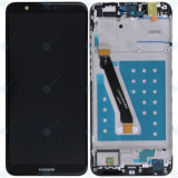 Huawei P smart (FIG-L31) Capac frontal modul display + LCD + digitizer negru