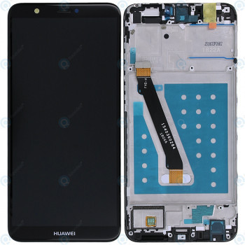 Huawei P smart (FIG-L31) Capac frontal modul display + LCD + digitizer negru foto