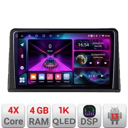 Navigatie Renault Express Android radio gps internet 4+64 InCell Display 1K kit-express+EDT-E209-RK CarStore Technology