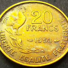 Moneda istorica 20 FRANCI - FRANTA, anul 1953 *cod 1935 - FARA litera B