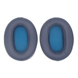 Set 2 bureti pentru casti Sony WH-XB900N, Over-Ear, Albastru, Spuma cu memorie, Piele ecologica