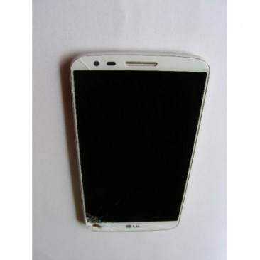 MODUL DISPLAY LCD LG G2 TOUCH-SPART (CU RAMA) ALB ORIG SWAP foto