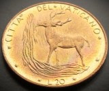 Cumpara ieftin Moneda 20 LIRE - VATICAN, anul 1976 * cod 696 - Papa PAUL VI-lea = UNC, Europa