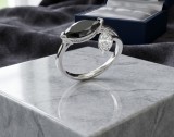 Cumpara ieftin Inel din Argint 925 Noire Blanche , Aeterna Collection