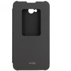 Husa flip LG L70 Quick Window Case Negru