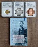 Cumpara ieftin Set BNR 150 ani de la infiintarea Curtii de Conturi , aur, argint, tombac, DOAR 150 exemplare, RAR, gradate!