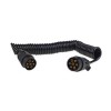 Cablu electric pentru remorca spiralat cu prize 7pin 12v 6m