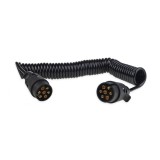 Cablu electric pentru remorca spiralat cu prize 7pin 12v 6m