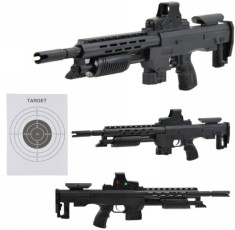 PUȘCĂ CU LASER AIRSOFT PENTRU BB-URI CU SUPORT DE SUPORT