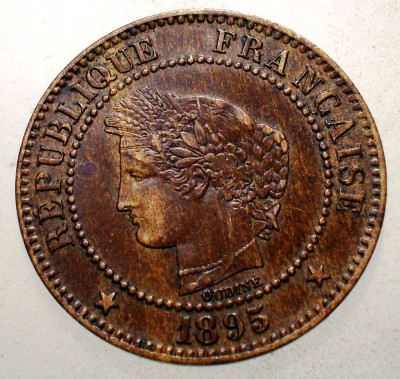 F.320 FRANTA CERES 2 CENTIMES 1895 A foto