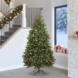 vidaXL Brad de Crăciun artificial Verde 240 cm PVC și Metal 3395711