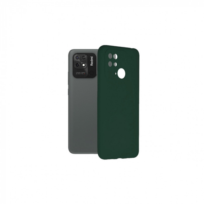 Husa Compatibila cu Xiaomi Redmi 10C Techsuit Soft Edge Silicone Verde Inchis