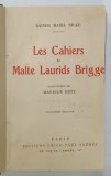 LES CAHIERS de MALTE LAURIDS BRIGGE par RAINER MARIA RILKE , 1935