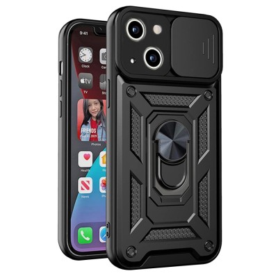 Husa iPhone 13 mini protectie camera Techsuit CamShield Series, negru foto
