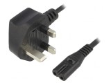 Cablu Alimentare 2x0,75mm2 cu Mufă IEC C7 - 3m