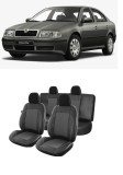 Cumpara ieftin Set huse scaune piele si textil Skoda Octavia (1996, 2004)