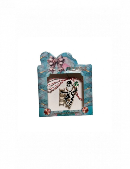 Martisor tip brosa cu model cosar pentru 1 si 8 martie