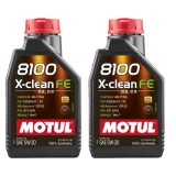 Pachet 2 litri ulei Motul 8100 X-Clean FE 5W30 , Protectie E i performanta pentru motoare moderne
