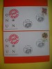 HOPCT PLIC FDC S NR 284 SET 2 FDC-UZUALE --ONU NATIUNILE UNITE-BIROUL DIN GENEVA ELVETIA