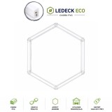 Cumpara ieftin Lumina LED Hexagonala , 1 Modul 83x98CM - Garaj, Dormitor, Camera Gaming, Spatii Private