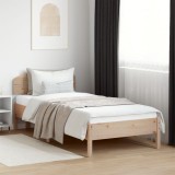 VidaXL Cadru de pat fără saltea, 90x200 cm, lemn masiv pin