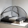 Plasa ț&acirc;nțari Mongolia cu uși, 220 ochiuri negru 200x180x135 cm