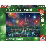 Cumpara ieftin Puzzle Schmidt - Alexander Chen: Fireworks At The Eiffel Tower, 1000 piese